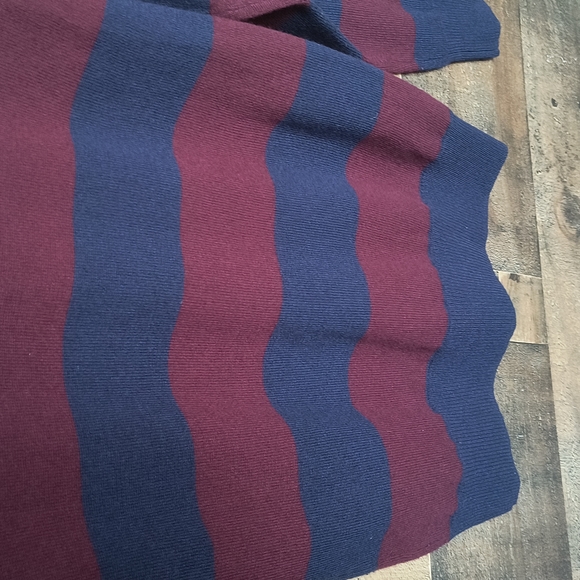 Polo Ralph Lauren 100% Wool Rugby Striped Crew Neck Sweater Med 10-12 Boys - Picture 10 of 16